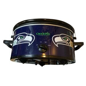 NFL SEATTLE SEAHAWKS Crock-Pot 6QT Official Logo Tailgate Slow Cooker Cook Carry